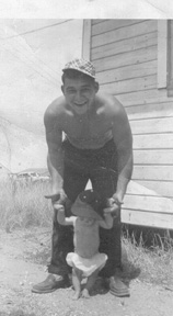 Dad at 25 years old! Me under one year old!