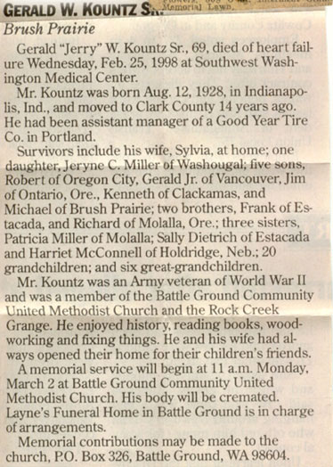 I love and miss you VERY much Daddy!