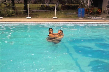 My two loves, Rica & the water!