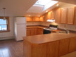 Kitchen eat-at counter & skylight