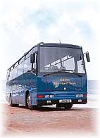 One of Blue Coach's two Renaults
with stylish Camo coachwork, no. 2