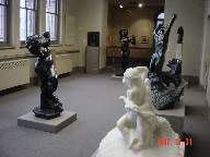 A room full of statues at the V & A museum, London
