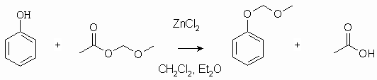 Die Reaktion des Acethoxymethoxymetans mit Phenol
