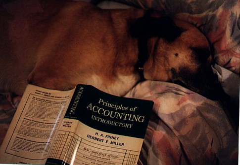 ... always the scholar ...