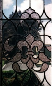 This is stained glass in our second floor back window