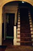 This is the scene when you walk in from the front door. The door on the left leads to the kitchen