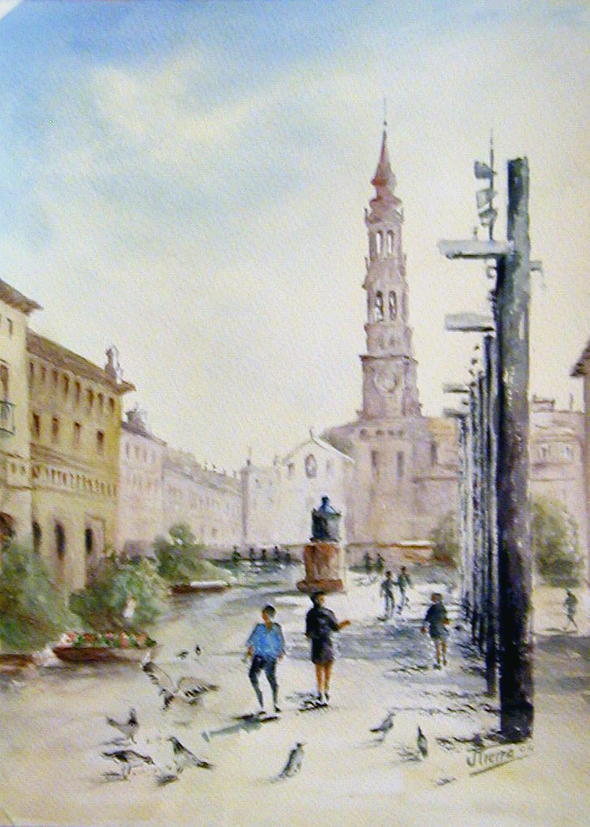 La Seo desde plaza del Pilar