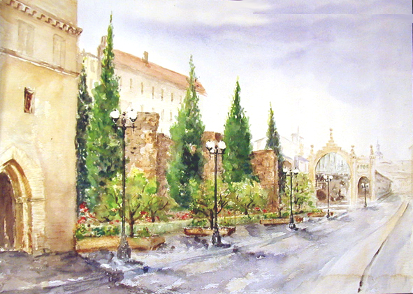 Murallas romanas y Mercado central