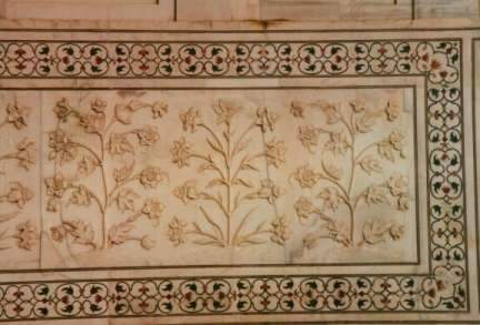 The inlays are of semi-precious stones...