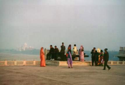 Can you see the Taj Mahal in the background?