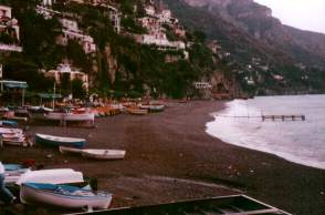 Rocky beaches of Positano