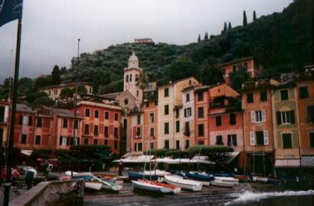 The painted buildings of Porto Fino