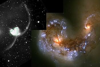 Hubble Reveals Stellar Fireworks Accompanying Galaxy Collisions