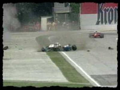 Senna wreckage
