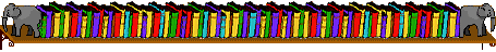 elephants on bookshelf