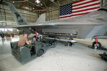 F-22 CTF tests missile noise, vibration