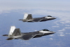 F-22 Raptors on patrol