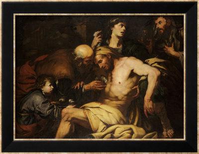 El Buen Samaritano,Oelo Siglo XVIII, Autor: Anonimo