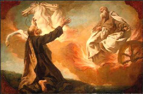 Elias y El Carro de Fuego, Autor: Anonimo