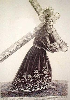 Grabado De Jes�s Nazareno de la Merced  Del Siglo XIX, realizado en la Editorial Prevost Despalagves & Tardif, ==FRANCIA ==
