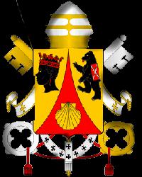 BLAS�N S.S.BENEDICTO XVI =Su Blas�n No lleva corona pontificia sino Mitra=