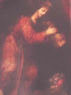 Oleo sobre Tela Que Representa a Jes�s de la Merced, Siglo XVIII, Coleccion Particular