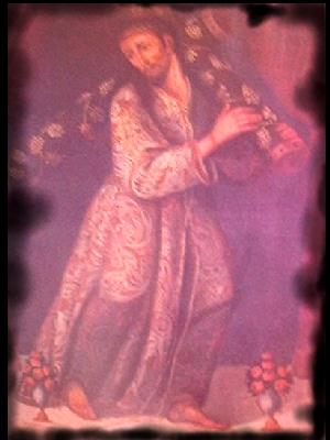 �leo Sobre Tela de Jes�s Nazareno de la Merced del Siglo XVIII,Autor Desconocido