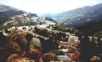 Vista de Santa Ana desde la Piedra del Zamuro, Estado Trujillo.