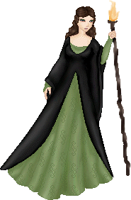 Sorceress thingamabob made to try out a new shading tecnique. Didn't work. ^^