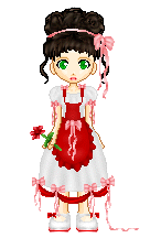 This was my 2004 Valentine's Day doll...originally the flower was supposed to be dead, but I forgot. XD