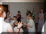 The DJ gave me the mic at my friend Sandra's wedding... the rest is history... :-) 9/2000