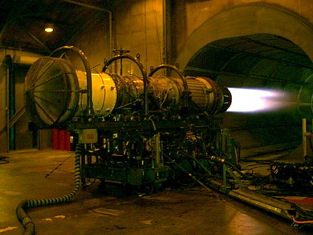 F-15 aircraft F-100-100 jet engine