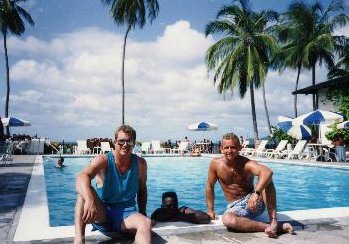Having some R & R in Grenada....Carribean Islands, 1992