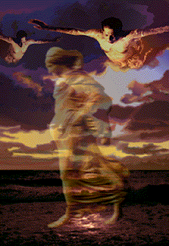 Image
Of Bedouin Floating Above Himself