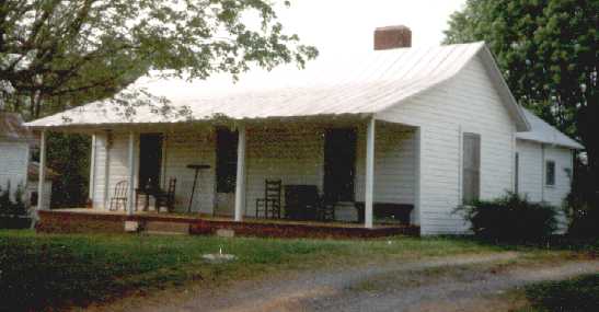 Photo of Rush House, Denton, North Carolina, The Home of the Chisholm Bisher family, circa 1930s