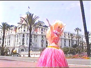 Ooh la la! Here's me strolling down the promenade in Nice!