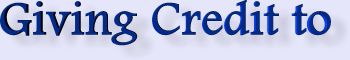 Giving Credit to