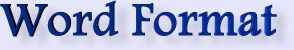 Word Format