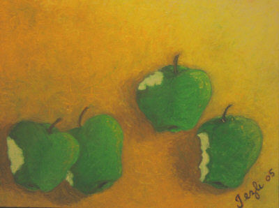 "Naughty/Selfish"&nbsp; From Artist Jezli Pacheco's series {Apple:Temptation?}