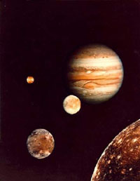 J&uacute;piter y sus sat&eacute;lites Galileanos