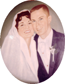 Wedding portrait, reproduced from a photo by a local (NY) artist
