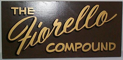 Handpainted sign given to us as a housewarming gift.