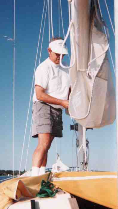 Jim learning the ropes.