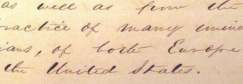 Last Page fragment of J. F. Pressley Thesis