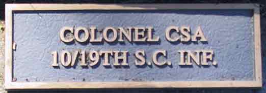 Confederate States of America Plaque