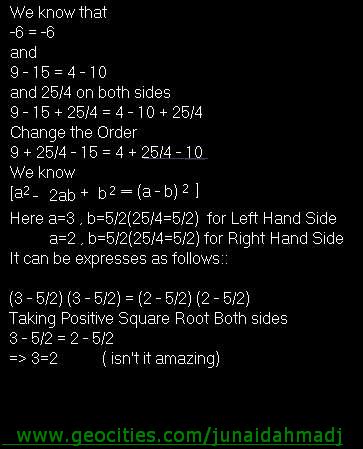  2 = 3 