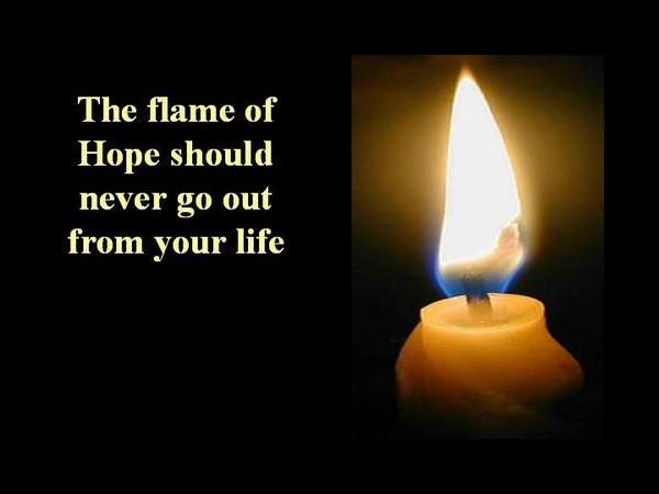 Lit all candles with hope