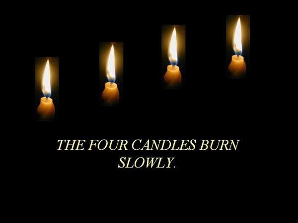 Four canldes