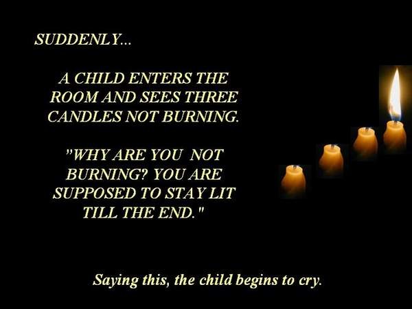 Three cadles .. 