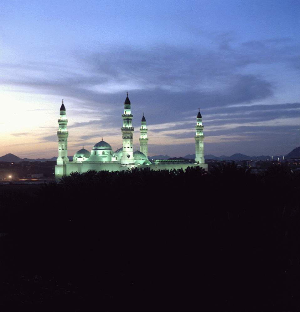 Mosque in evening